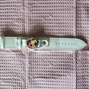 Vintage Justin Beiber Watch White/ Cream Band